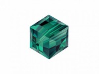 Swarovski Elements Perlen Würfel 6mm Emerald 2 Stück